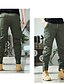 cheap Cargo Pants-Men&#039;s Cargo Pants Trousers Drawstring Elastic Waist Multi Pocket Solid Color Casual Daily Going out Sports Stylish ArmyGreen Khaki Micro-elastic
