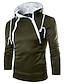 cheap Basic Hoodie Sweatshirts-Men&#039;s Hoodie Navy Army Green Burgundy Gray White Hooded Solid Color Sports &amp; Outdoor Casual Winter Clothing Apparel Hoodies Sweatshirts  Long Sleeve
