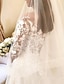 baratos Vestidos de Casamento-Vintage Formal Vestidos de noiva De Baile Ombro a Ombro Manga Longa Cauda Capela Renda Vestidos de noiva Com Botões Apliques 2024