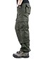 cheap Cargo Pants-Men&#039;s Cargo Pants Trousers Leg Drawstring Multi Pocket Straight Leg Solid Color Camouflage Wearable Full Length Casual Daily Going out 100% Cotton Sports Stylish ArmyGreen Grass Green Inelastic