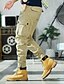 cheap Cargo Pants-Men&#039;s Cargo Pants Trousers Drawstring Elastic Waist Multi Pocket Solid Color Casual Daily Going out Sports Stylish ArmyGreen Khaki Micro-elastic