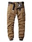 cheap Cargo Pants-Men&#039;s Cargo Pants Trousers Work Pants Multi Pocket Solid Colored Comfort Breathable Casual Daily Streetwear Cotton Blend Sports Fashion Black Blue Micro-elastic