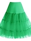 cheap Midi Skirts-Women&#039;s Petticoat Midi Organza O Grass Green White Ivory Skirts Ruffle Layered Fashion Performance Casual Daily S M L