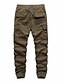 cheap Cargo Pants-Men&#039;s Cargo Pants Trousers Work Pants Multi Pocket Solid Colored Comfort Breathable Casual Daily Streetwear Cotton Blend Sports Fashion ArmyGreen Khaki Micro-elastic