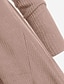 economico Cardigan-Per donna Maglione Tinta unica Informale Manica lunga Standard Maglioni cardigan Autunno Inverno Vino Nero Rosa