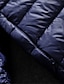 cheap Men&#039;s Downs &amp; Parkas-Men&#039;s Down Jacket Puffer Jacket Winter Jacket Winter Coat Windproof Warm Casual Hiking Solid / Plain Color Outerwear Clothing Apparel Black Dark Green Burgundy