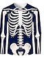 cheap Skull &amp; Bone-Men&#039;s Unisex T shirt Tee Tee Graphic Skull Round Neck Clothing Apparel 3D Print Plus Size Halloween Daily Long Sleeve Print Streetwear Party Casual