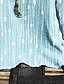billiga Damblusar och skjortor-Dam Skjorta Blus Blå Grafisk Mönster Långärmad Dagligen Semester Ledigt Rund halsringning Normal Plusstorlekar XL