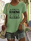 olcso Női pólók-nagymama lévén pamutkeverék pólók