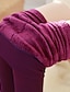 halpa Leggingsit-naisten fleecevuoratut leggingsit lämpimät täyspitkät talvi legginsit joustavat keskivyötäröiset muoti päivittäin musta punainen yksikokoinen syksy&amp;amp; talvi