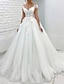 baratos Vestidos de Casamento-Formal Vestidos de noiva De Baile Decote V Alças Cauda Capela Renda Vestidos de noiva Com Apliques 2024
