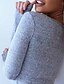 cheap Women&#039;s Onesies-Women&#039;s Pajamas Onesies Jumpsuits One Piece Pajama Pure Color Simple Comfort Soft Home Daily Bed Knit Warm V Wire Long Sleeve Button Winter Fall Gray / Pjs
