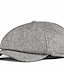 Χαμηλού Κόστους Ανδρικά καπέλα-Ανδρικά Μπερές Καπέλο ειδήσεων Μαύρο Χακί Βαμβάκι Στάμπα Απλός Μόδα της δεκαετίας του 1920 Γιορτή Δρόμος Καθημερινή Ένδυση Σαββατοκύριακο Ταινία Φορητό Άνεση Μοντέρνα