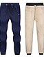 cheap Sweatpants-Men&#039;s Sherpa Sweatpants Winter Pants Trousers Drawstring Elastic Waist Solid Color Comfort Warm Full Length Going out Streetwear Casual Black Straight Leg Grey Straight Leg / Elasticity