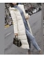 cheap Women&#039;s Puffer&amp;Parka-Women&#039;s Puffer Jacket Long Pocket Coat Green White Black Gray Yellow Casual Daily Fall Hoodie Regular Fit M L XL XXL 3XL 4XL / Windproof