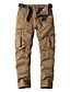 cheap Cargo Pants-Men&#039;s Cargo Pants Trousers Work Pants Multi Pocket 6 Pocket Solid Color Comfort Breathable Casual Daily Streetwear Cotton Blend Sports Fashion ArmyGreen Khaki Micro-elastic