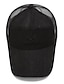 abordables Chapeaux Homme-Homme Chapeau Casquette de Baseball Extérieur du quotidien Boucle réglable Lettre Portable Respirable Noir