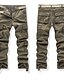 cheap Cargo Pants-Men&#039;s Cargo Pants Trousers Leg Drawstring Multi Pocket Straight Leg Solid Color Comfort Breathable Full Length Casual Daily Going out 100% Cotton Sports Stylish Grass Green Yellow Inelastic