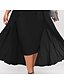 cheap Design Party Dresses-Women&#039;s Plus Size Party Dress Solid Color Halter Neck 3/4 Length Sleeve Spring Fall Stylish Formal Sequins Midi Dress Formal Party Dress