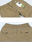 cheap Cargo Pants-Men&#039;s Cargo Pants Fleece Pants Trousers Casual Pants Zipper Elastic Waist Leg Drawstring Solid Color Comfort Warm Full Length Casual Daily Going out 100% Cotton Sports Stylish Green Yellow High Waist