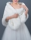 cheap Faux Fur Wraps-Sleeveless Shawls Faux Fur Wedding Wedding  Wraps / Fur Wraps With Smooth / Fur