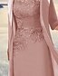 billiga Set med klänningar-dam festklänning spetsklänning klänning set midiklänning grön rosa dammblå 3/4 lång ärm blommig ruched vinter höst höst crew neck mogen 2023 s m l xl 2xl 3xl
