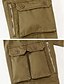 cheap Cargo Pants-Men&#039;s Cargo Pants Fleece Pants Tactical Trousers Patchwork Multi Pocket Solid Colored Warm Full Length Casual Daily 100% Cotton Basic Thicken Slim Army Green Khaki Inelastic / Winter