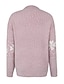 cheap Christmas sweater-Women&#039;s Ugly Christmas Sweater Pullover Sweater Jumper Ribbed Knit Knitted Snowflake Stand Collar Stylish Casual Outdoor Christmas Winter Fall Blue Pink S M L / Long Sleeve / Weekend / Regular Fit