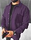 cheap Flannel Shirts-Men&#039;s Flannel Shirt Shirt Jacket Shacket Fleece Shirt Shirt Overshirt Striped Turndown Blue Purple Navy Blue Gray Hot Stamping Outdoor Street Long Sleeve Button-Down Print Clothing Apparel Fashion