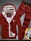 cheap Men&#039;s Tracksuits-Men&#039;s Hoodie Jacket with pants 2 Piece Coat Essential Jacket 2 Piece Navy Wine Red Black