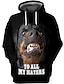 cheap Men&#039;s Pullover Hoodies-Men&#039;s Hoodie Pullover Hoodie Sweatshirt 1 2 3 4 5 Hooded Dog Graphic Prints Print Front Pocket Casual Daily Sports 3D Print Sportswear Casual Big and Tall Spring &amp;  Fall Clothing Apparel Hoodies