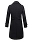 baratos Trench coat masculino-Homens Casaco de inverno Peacoat O negócio Casual Inverno Poliéster Térmico / Quente Jaqueta Corta-Vento agasalhos Roupa Negócio Clássico