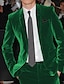 billiga Kostymer-blå grön svart höst bröllopsfest kostymer enfärgad sammet herr smoking 2 delar kostymer 2024