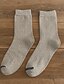 abordables chaussettes pour hommes-Homme 5 paires Chaussettes Chaussettes décontractées Mode Confort Coton Couleur Pleine Casual du quotidien Chaud Automne hiver Vert Noir