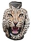 cheap Men&#039;s Pullover Hoodies-Men&#039;s Hoodie Green Camel Rainbow Brown Beige Hooded Tiger Animal Patterned 3D Holiday 3D Print Plus Size Basic Clothing Apparel Hoodies Sweatshirts