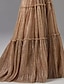 preiswerte Abendkleider-A-Linie Abendkleider Glänzend Kleid Formal kleid hochzeitsgast Boden-Länge Ärmellos Trägerlos Tüll mit Plissee 2024