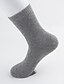 preiswerte Herrensocken-Herren 5 Stück Wollsocken Socken Stricken Warm-Ups Solide / einfarbig Freizeitskleidung Urlaub Wochenende Warm Herbst Winter Dunkelrot Hell Gray