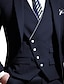 Недорогие Костюмы-Белые, темно-синие мужские костюмы для свадебной вечеринки, однотонные однобортные костюмы стандартного кроя, однобортный костюм на одной пуговице, 2024 г.