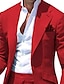 levne Obleky-bílá červená fialová pánské plesové obleky svatební obleky jednobarevné 2 kusy nadměrná velikost standardní střih jednořadý jednořadý na knoflík 2024