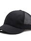 cheap Men&#039;s Hats-Men&#039;s Hat Trucker Hat Daily Wear Vacation Mesh Pure Color Black
