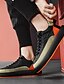 cheap Men&#039;s Slip-ons &amp; Loafers-Men&#039;s Sneakers Sporty Look Comfort Shoes Casual Athletic Walking Shoes PU Breathable Orange / Black Black Beige Fall