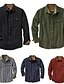 cheap Flannel Shirts-Men&#039;s Flannel Shirt Solid Color Turndown Maroon Gray Street Daily Long Sleeve Button-Down Clothing Apparel Fashion Casual Comfortable