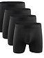 abordables Sous-vêtements pour hommes-Lot de 4 boxers pour hommes sous-vêtements caleçons pack de sous-vêtements évacuant l&#039;humidité caleçons en coton stretch multipack