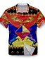cheap Hawaiian Shirts-Men&#039;s Shirt Summer Hawaiian Shirt Summer Shirt Floral Abstract Graphic Prints Turndown White Pink Red 3D Print Outdoor Street Short Sleeves Button-Down Print Clothing Apparel Fashion Cool Designer