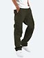 cheap Cargo Pants-Men&#039;s Cargo Pants Joggers Trousers Drawstring Elastic Waist Multiple Pockets Fashion Streetwear Classic Style Casual Daily Comfort Breathable Soft Solid Color Green Black Light Green S M L
