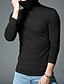 abordables Camisetas casuales de hombre-Hombre Camiseta Camisa de manga larga Plano Cuello Alto Exterior Casual Ropa Moda Ropa de calle Clásico