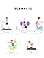 billige Yoga Leggings &amp; Tights-kvinners leggings rumpeløft høy midje yogabukser tiktok scrunch tights magekontroll hurtigtørkende svart hvit grå spandex yoga fitness treningsstudio trening sport aktivt tøy høy elastisitet