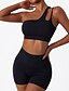 cheap Sports Bras-Women&#039;s One Shoulder Medium Support Sports Bra Removable Pad Wireless Solid Color Black Khaki Yoga Fitness Gym Workout Top Sport Activewear Stretchy Breathable Quick Dry Comfortable Slim
