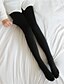 cheap Women’s Tights-Women&#039;s Pantyhose Fleece Tights Fleece lined Tights Thermal Warm Butt Lift High Elasticity Dark Khaki Black One-Size