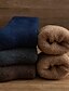 abordables chaussettes pour hommes-Homme 5 paires Chaussettes Chaussettes en laine Chaussettes décontractées Chaussettes d&#039;hiver Mode Confort Couleur Pleine Casual du quotidien Ultra Chaud Hiver Noir Kaki